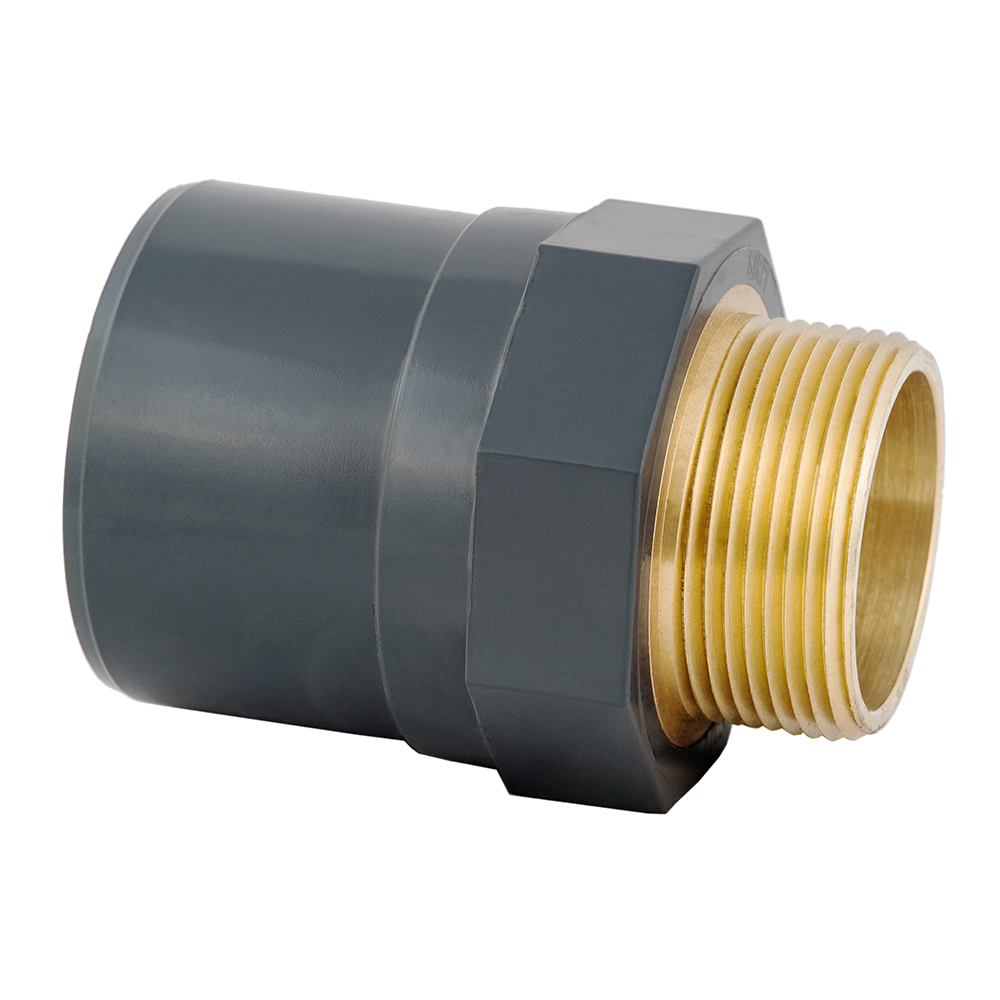 Poppstar - 2 Raccords Laiton 1 1/4" Filetage Extérieur (41,92mm) Vers Embout 32mm - Avec Collet Et Joint Torique - Pour Tuyaux, Pompes, Arrosage